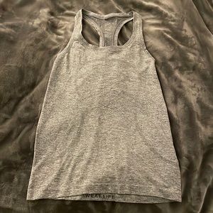 Lululemon swiftly tech racer back tank top, Size 8, grey
